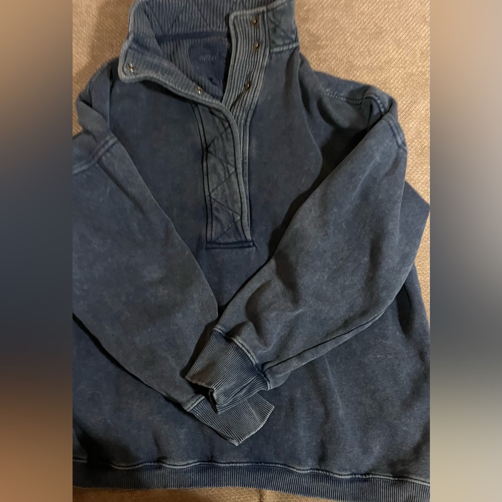 Aerie Women's Navy Blue High Neck Sweater